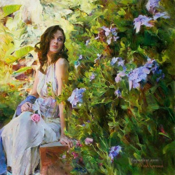 Women Painting - Pretty Girl MIG 25 Impressionist